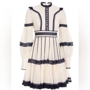 Zimmermann Rhythmic Panelled Lace Mini AU 0